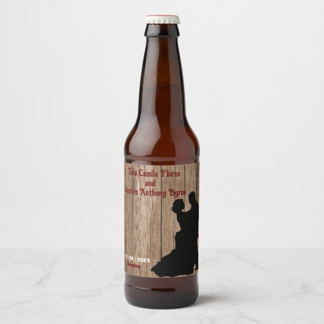 Carpenter's wedding   beer bottle label (Front)