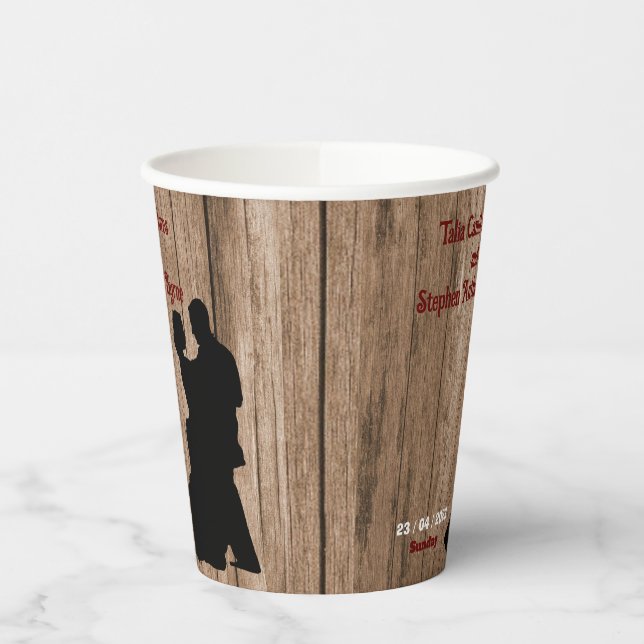 Carpenter's wedding  paper cups (Left)