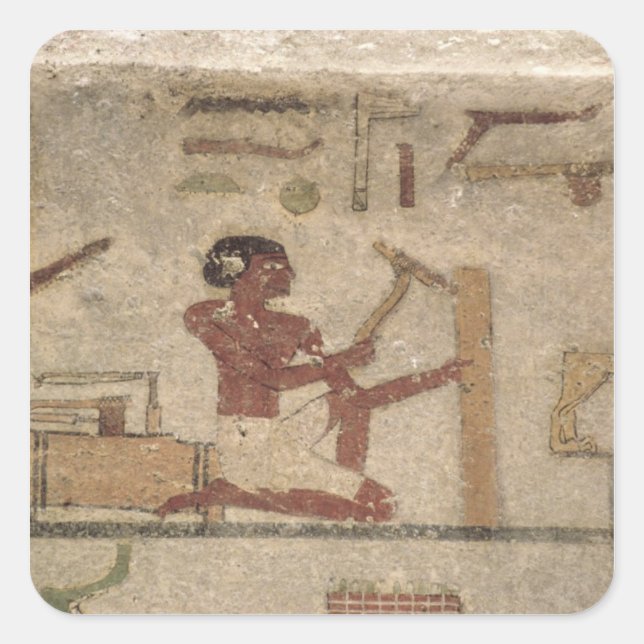 Carpenter's Workshop Square Sticker (Front)