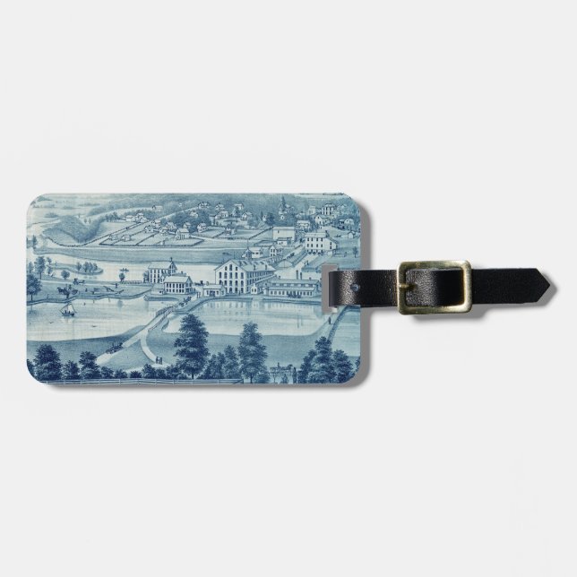 Carpentersville Illinois 1871 City View Luggage Tag (Front Horizontal)