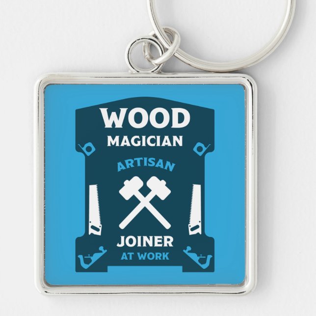 Carpentry And Joinery Gift Key Ring (Front)