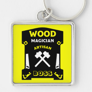 Carpentry And Woodworking Key Ring