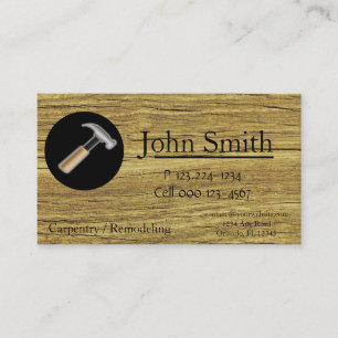 Carpentry - Constructio Business Card Template