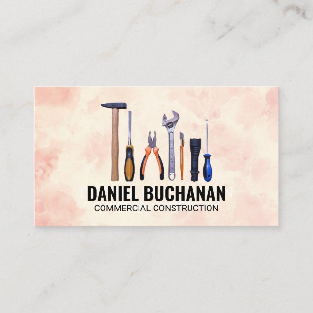Carpentry Hand Tools | Builder Business Card (Front)