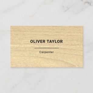 Carpentry Handyman Rustic Construction Woodworker Business Card