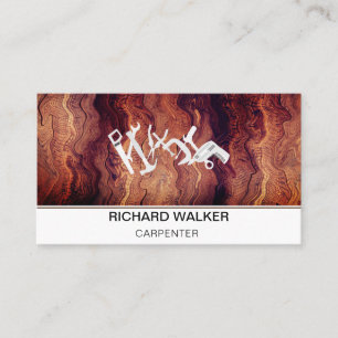 Carpentry Handyman Tools Wooden Works  Business Card