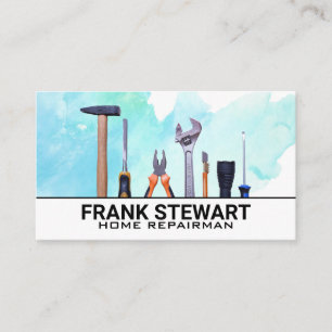 Carpentry Home Repair Tools  Business Card