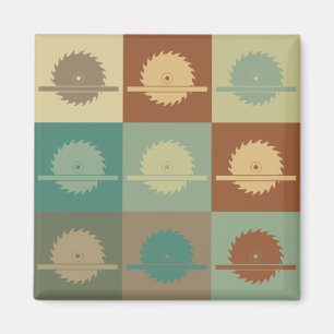 Carpentry Pop Art Magnet