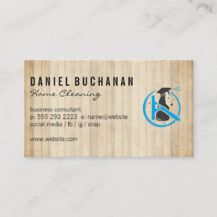 Carpentry Wood   Squeegee Spray Bottle Business Card