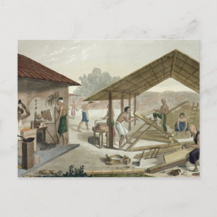 Carpentry Workshop in Kupang, Timor, plate 6 from Postcard