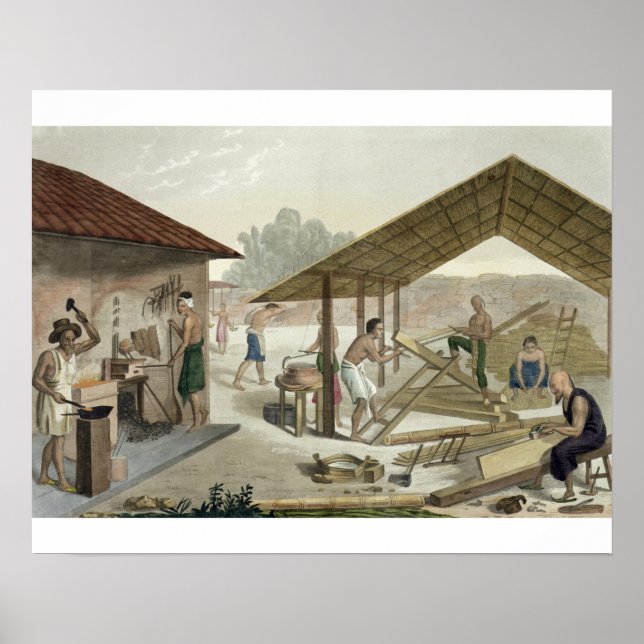 Carpentry Workshop in Kupang, Timor, plate 6 from Poster (Front)