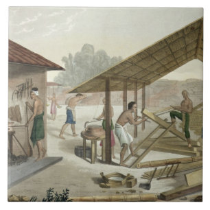 Carpentry Workshop in Kupang, Timor, plate 6 from Tile