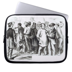 Carpet Baggers, late 1860s (engraving) (b/w photo) Laptop Sleeve