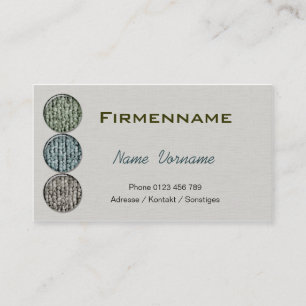 carpet business card