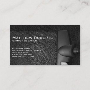 Carpet Cleaner Carpeting Business Card