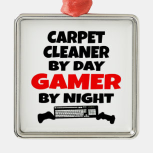 Carpet Cleaner Gamer Metal Ornament