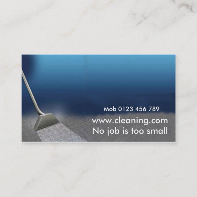Carpet Cleaning Business Card (Front)