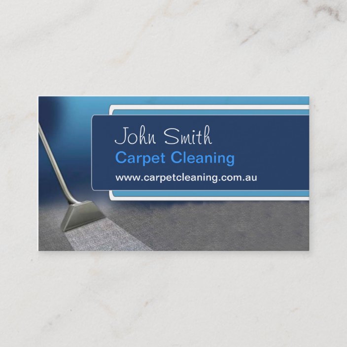 Carpet-Cleaning Business Card | Zazzle