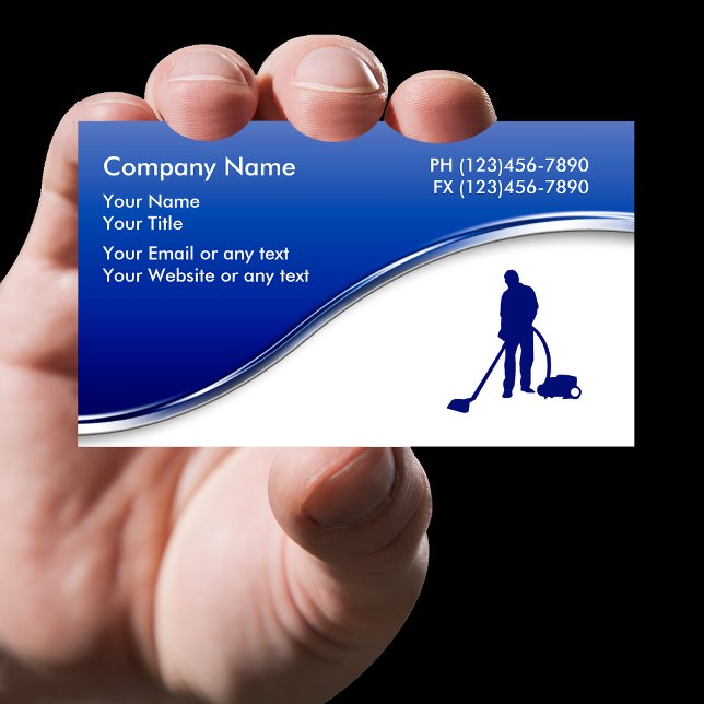 Carpet Cleaning Business Cards (Creator Uploaded)