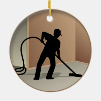 Carpet Cleaning Ceramic Ornament