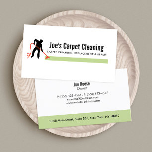 Carpet Cleaning Cleaner Business Card