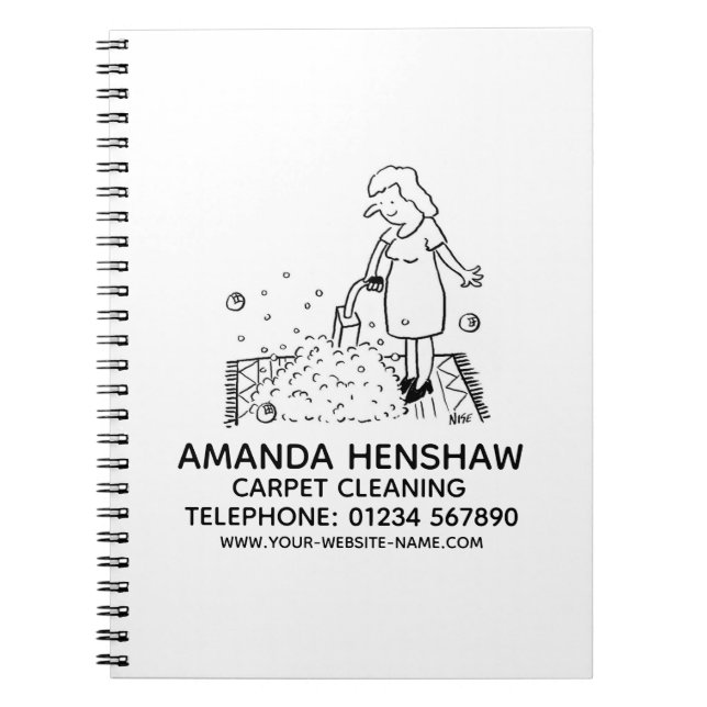 Carpet Cleaning Promotional Notebook (Front)