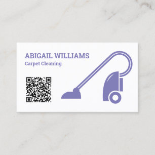 Carpet Cleaning QR Code Business Card