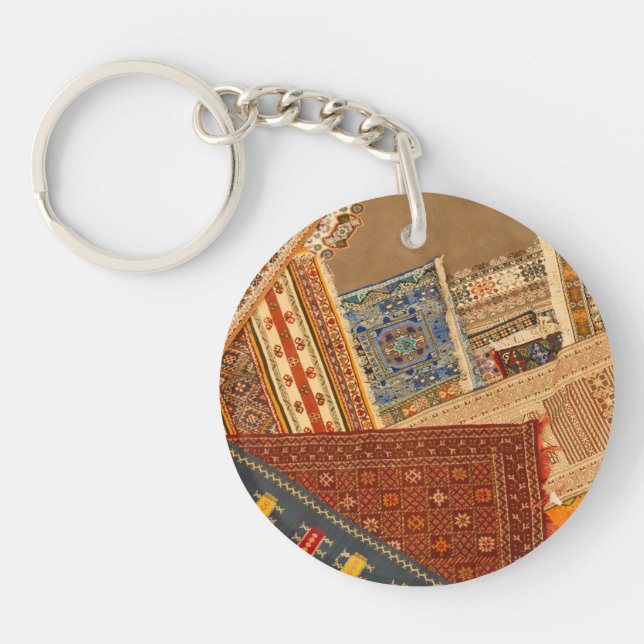 Carpet Collage Close Up Key Ring (Front)
