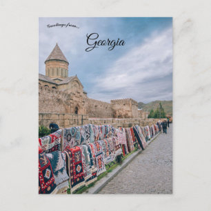 Carpet Display in Mtskheta Postcard