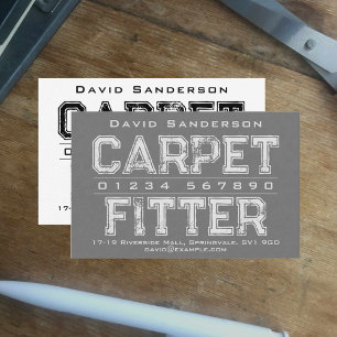 Carpet Fitter Business Card