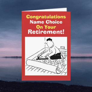 Carpet Fitter Retirement Card