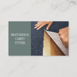 Carpet Fitter Service Professional Business Card