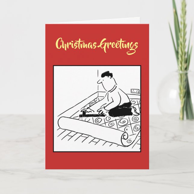 Carpet Fitters Carpet Fitting Christmas Card (Front)