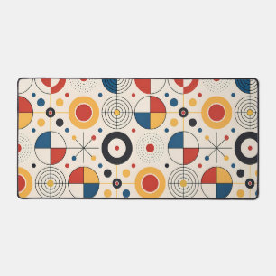 Carpet geometric design desk mat