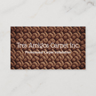 Carpet installer business card