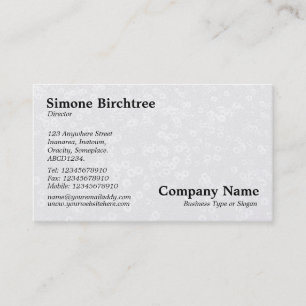 Carpet of Daisies - Light Grey Shadow (Gold) Business Card
