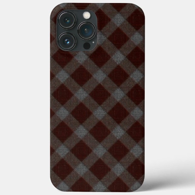 'Carpet' red cross tartan chess with rough parts  Case-Mate iPhone Case (Back)