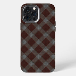 'Carpet' red cross tartan chess with rough parts iPhone 13 Pro Max Case