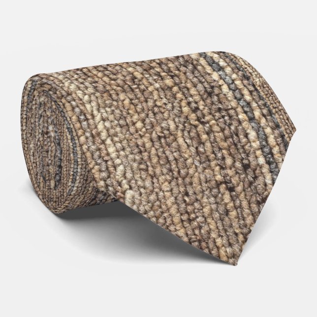 CARPET TEXTURE fAUX PRINT NECKTIE (Rolled)