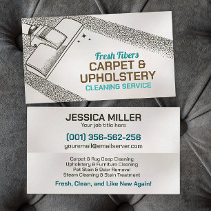 Carpet & Upholstery Cleaning Services Business Card