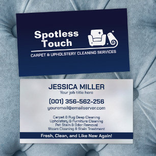 Carpet & Upholstery Cleaning Services Business Card