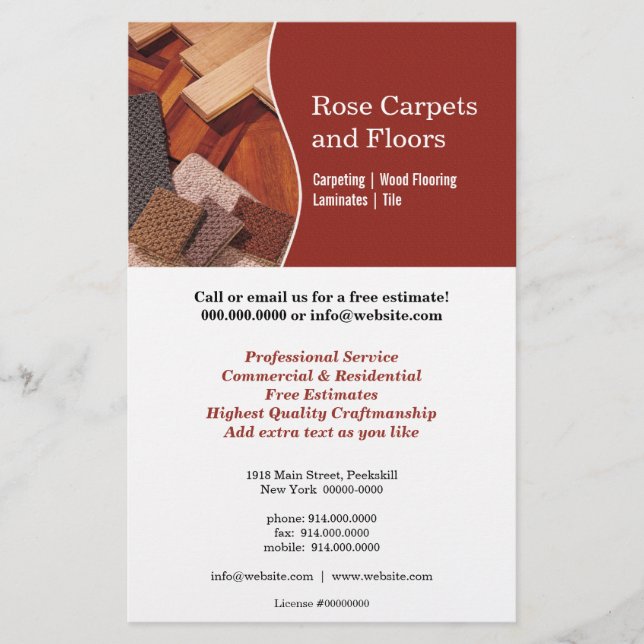Carpets and Floors Flyer (Front)