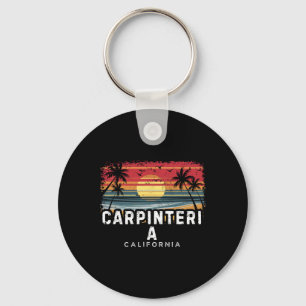 Carpinteria Beach California Surfboard Beach Key Ring