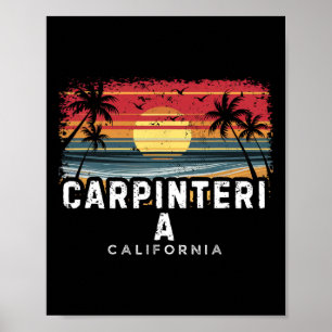 Carpinteria Beach California Surfboard Beach  Poster