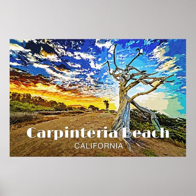 Carpinteria Beach Poster (Front)