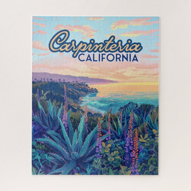 Carpinteria California Santa Barbara Ventura Beach Jigsaw Puzzle (Vertical)