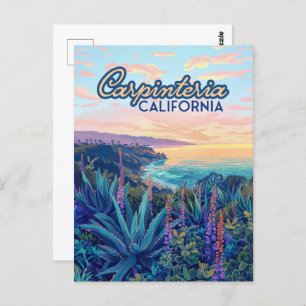 Carpinteria California Santa Barbara Ventura Beach Postcard