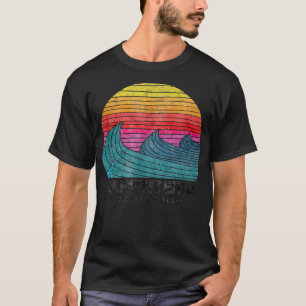 Carpinteria Surfing Waves Beach Retro Cali Sunset T-Shirt