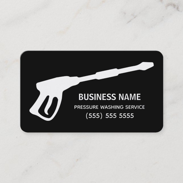 CarPressure Washing House Power Wash Business Card (Front)