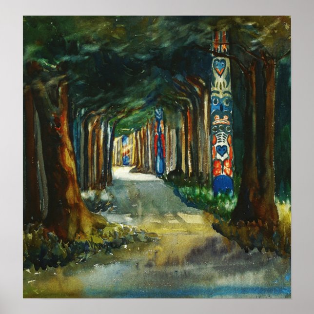 Carr - Totem Walk At Sitka 1907 Poster (Front)